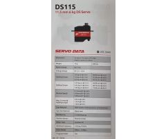 Chaservo DS115, 23x11.5x24.5mm, 15g, 54Ncm@8.4V