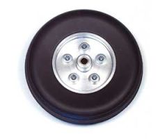 Pair of rubber wheels , aluminium rim ø mm 65.
