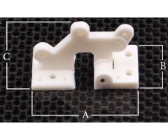 Hinge for hatches and flaps plastic 4pcs