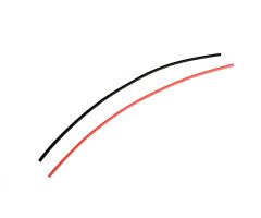 Bužirka termoskrčljiva (25cm) črna & rdeča